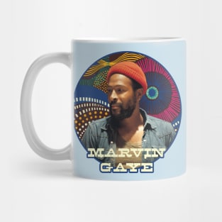 Marvin Gaye patterned portrait Mug